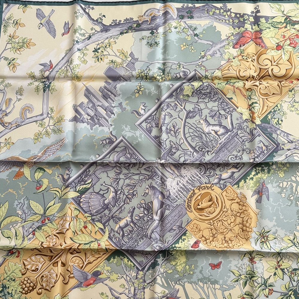Hermes Central Park Conservancy Limited Edition Scarf 90 (extremely rare) - Picture 5 of 11
